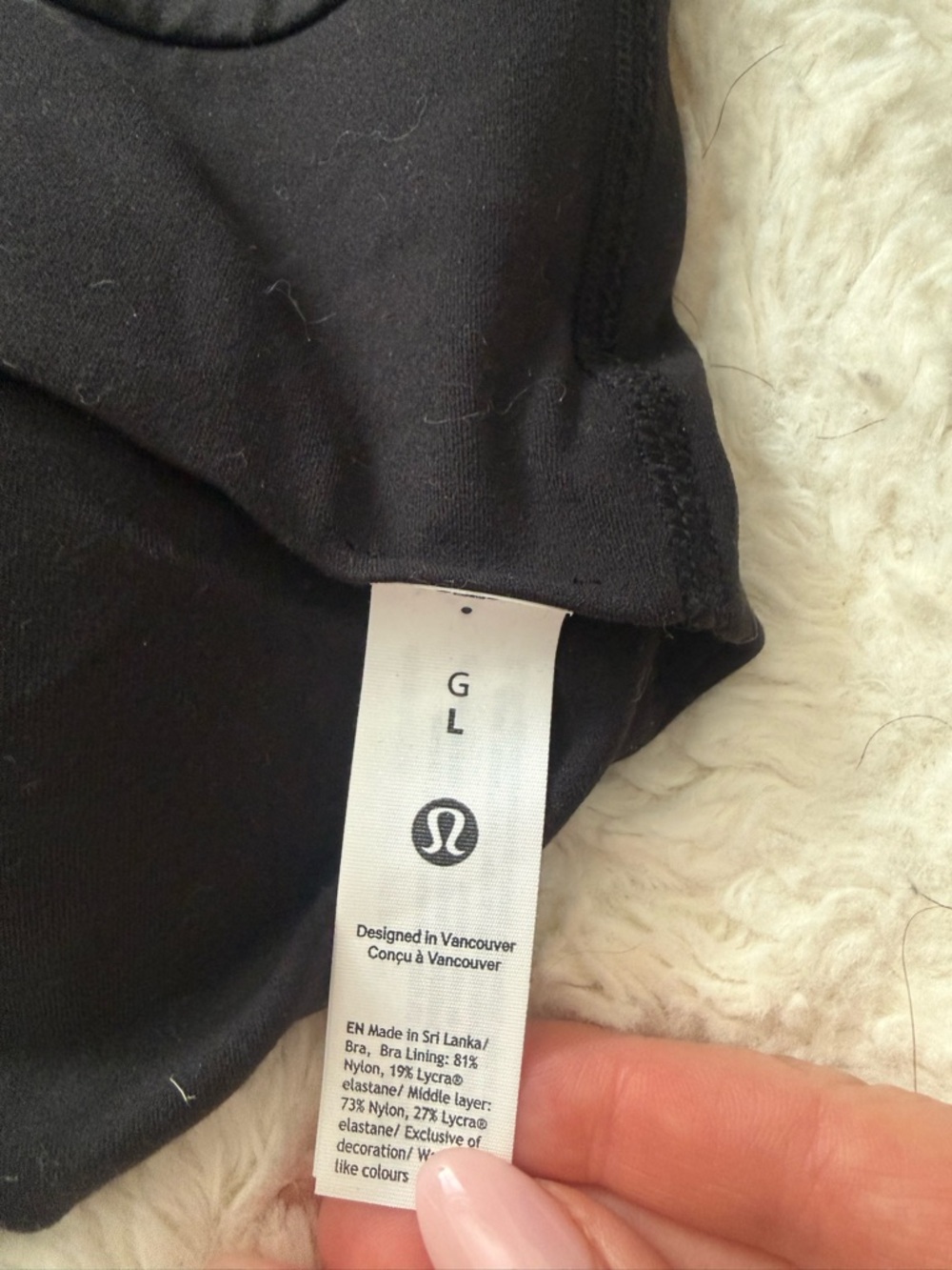 Lululemon Focuser Bra - Size Large (C/D Cup) - Black - Picture 7 of 8